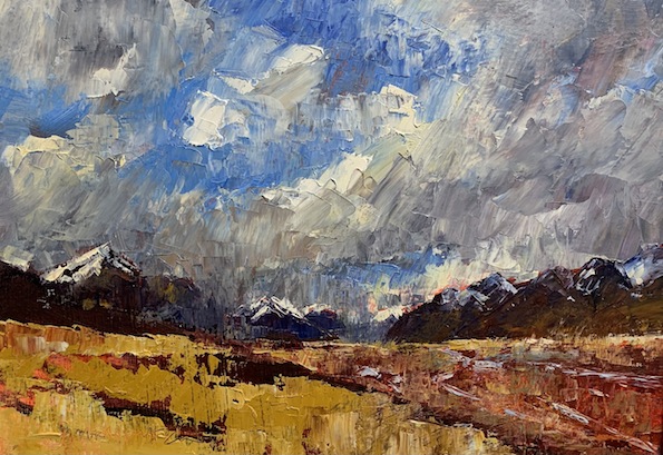 Jane McIntosh|Norwest Storm over Mt Cook | McAtamney Gallery and Design Store | Geraldine NZ